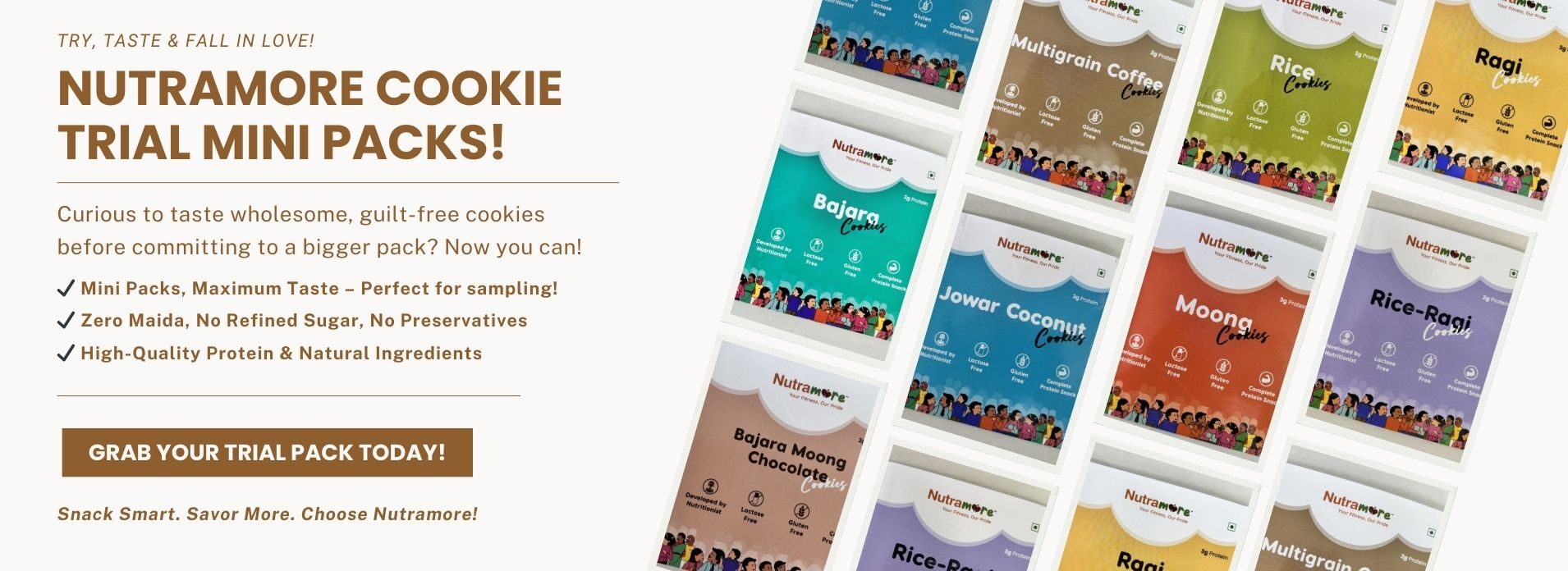 Trial mini Packs Sale Promotional Banner