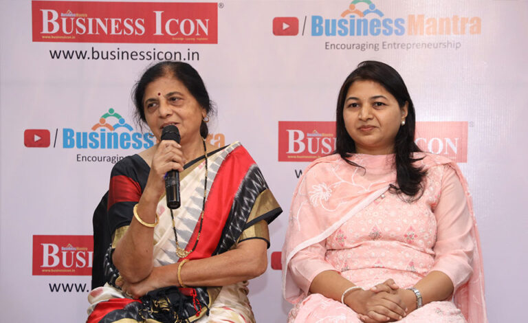 Nutramore representative receiving the Emerging Brand Award from Business Icon in August 2023