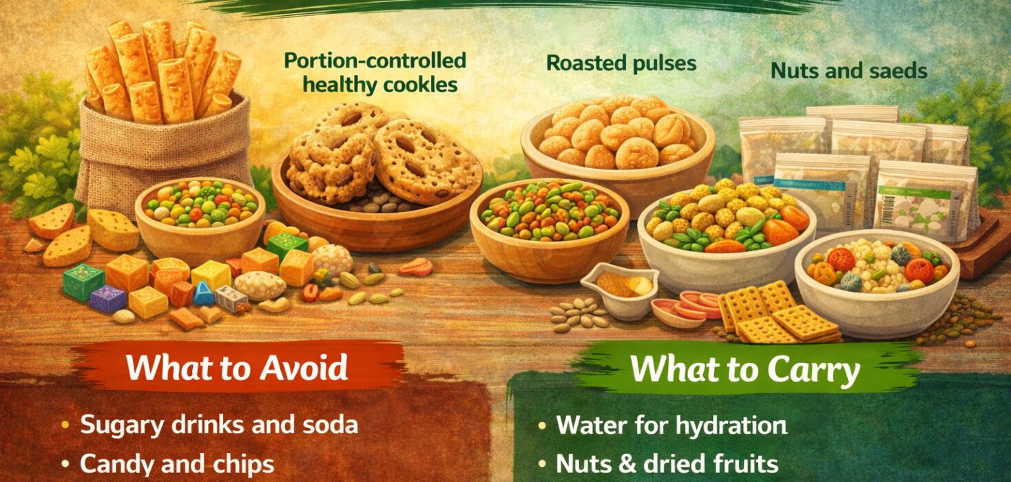 Snacking for Long Travel Days — What to Carry & What to Avoid