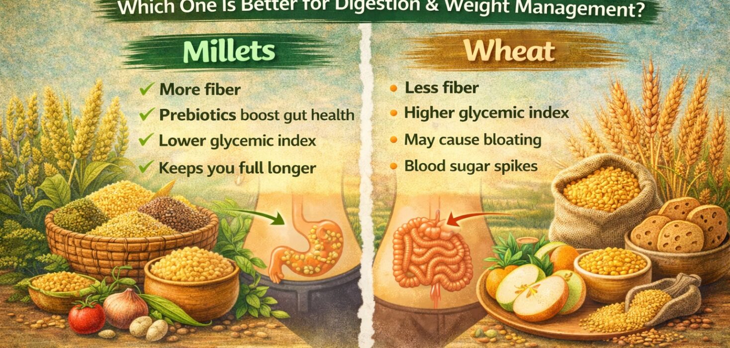 Millets vs Wheat — Which One Is Better for Digestion & Weight Management